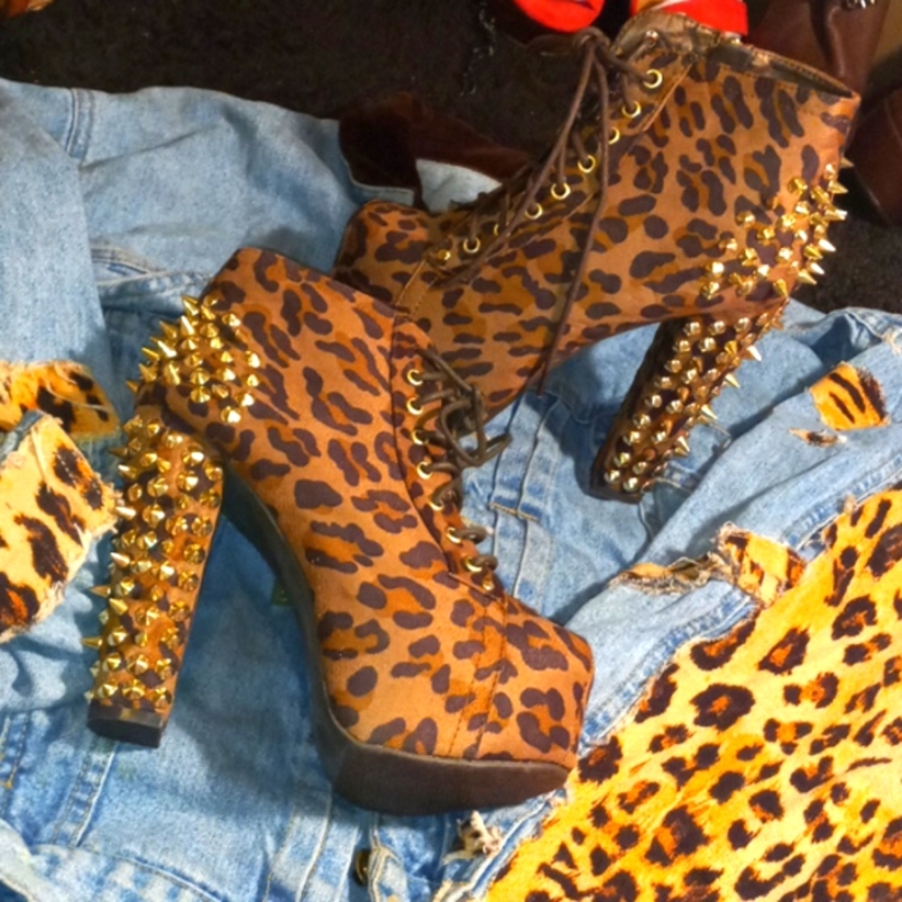 Cheetah Platform Heels “Brand New”